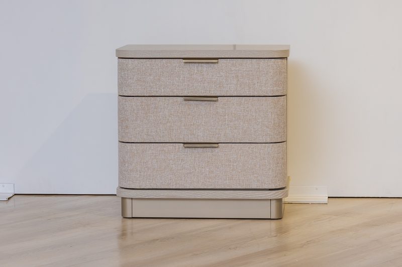 santino king package - king bed + 2 nightstands + dresser mirror + chest of drawers