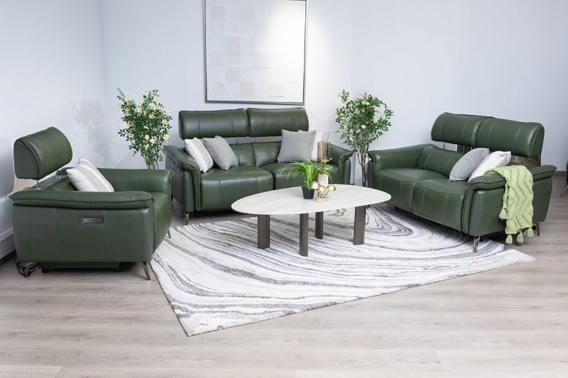 croft 7 seater electric leather recliner (3+2+1+1)