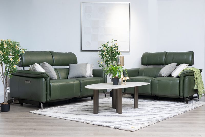 croft 7 seater electric leather recliner (3+2+1+1)