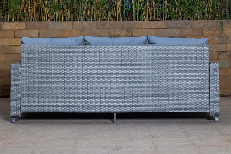 chalet 5 seater outdoor sofa (3+1+1) + coffee table