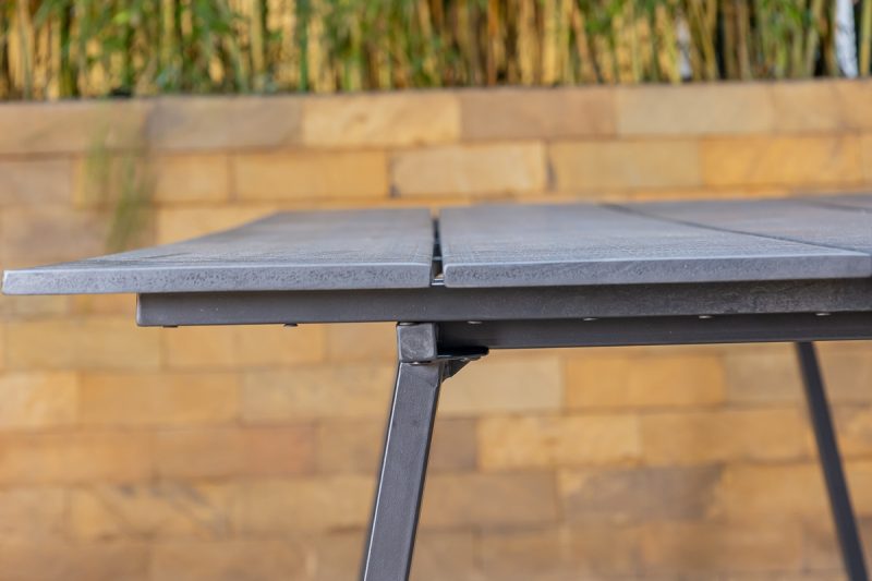 milan outdoor dining table + 6 chairs