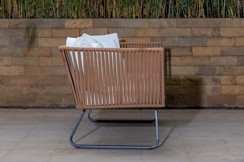pebble 5 seater outdoor sofa (3+1+1) + coffee table