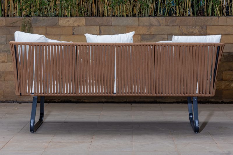 pebble 5 seater outdoor sofa (3+1+1) + coffee table