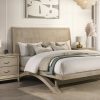 BOURVADIA King Bed + 2 Nightstands