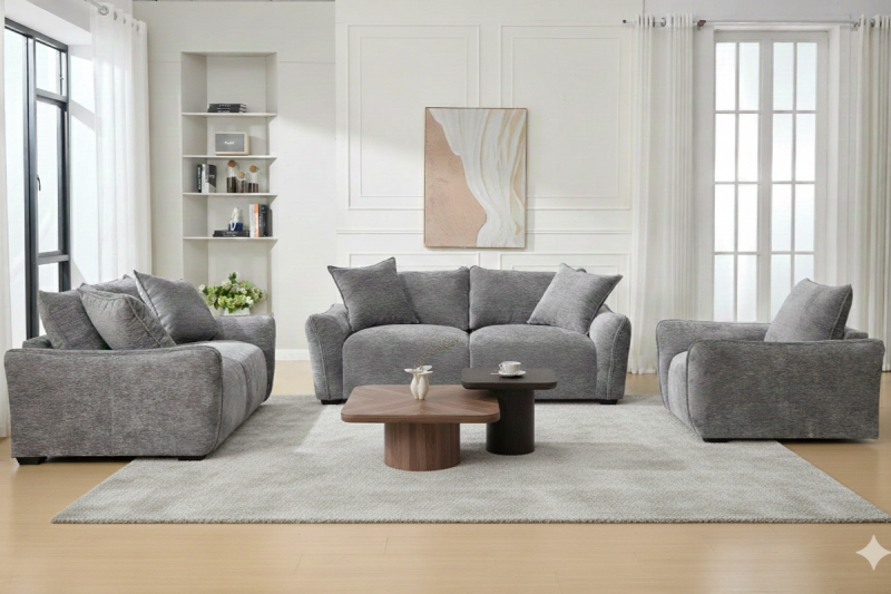 HAZE 6 Seater Fabric Sofa (3+2+1)