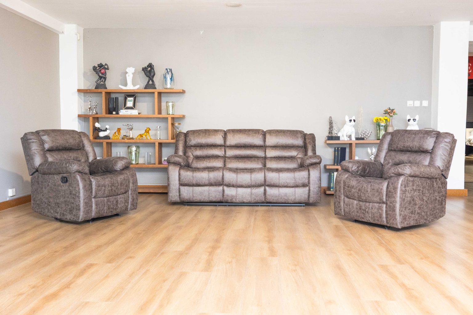 NOVA 5 Seater Fabric Recliner Sofa (3+1+1) 3 NOVA 5 Seater Fabric Recliner Sofa (3+1+1) - Image 2