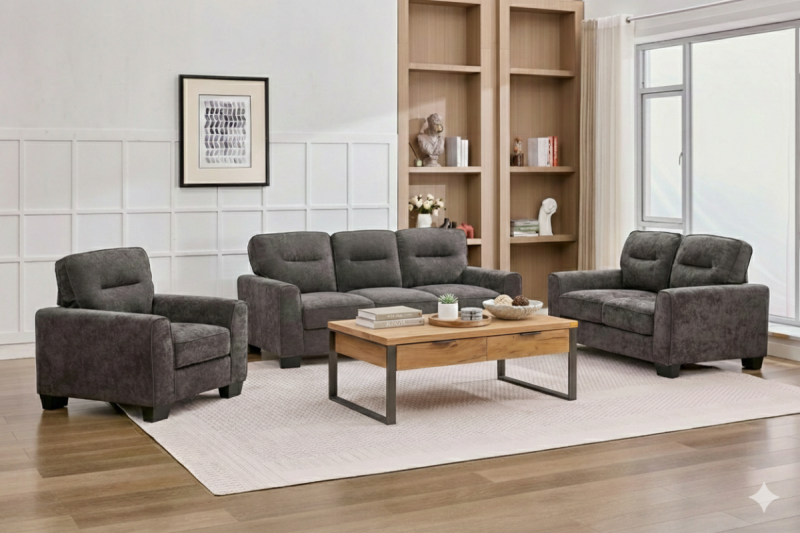MARK 6 Seater Fabric Sofa (3+2+1)