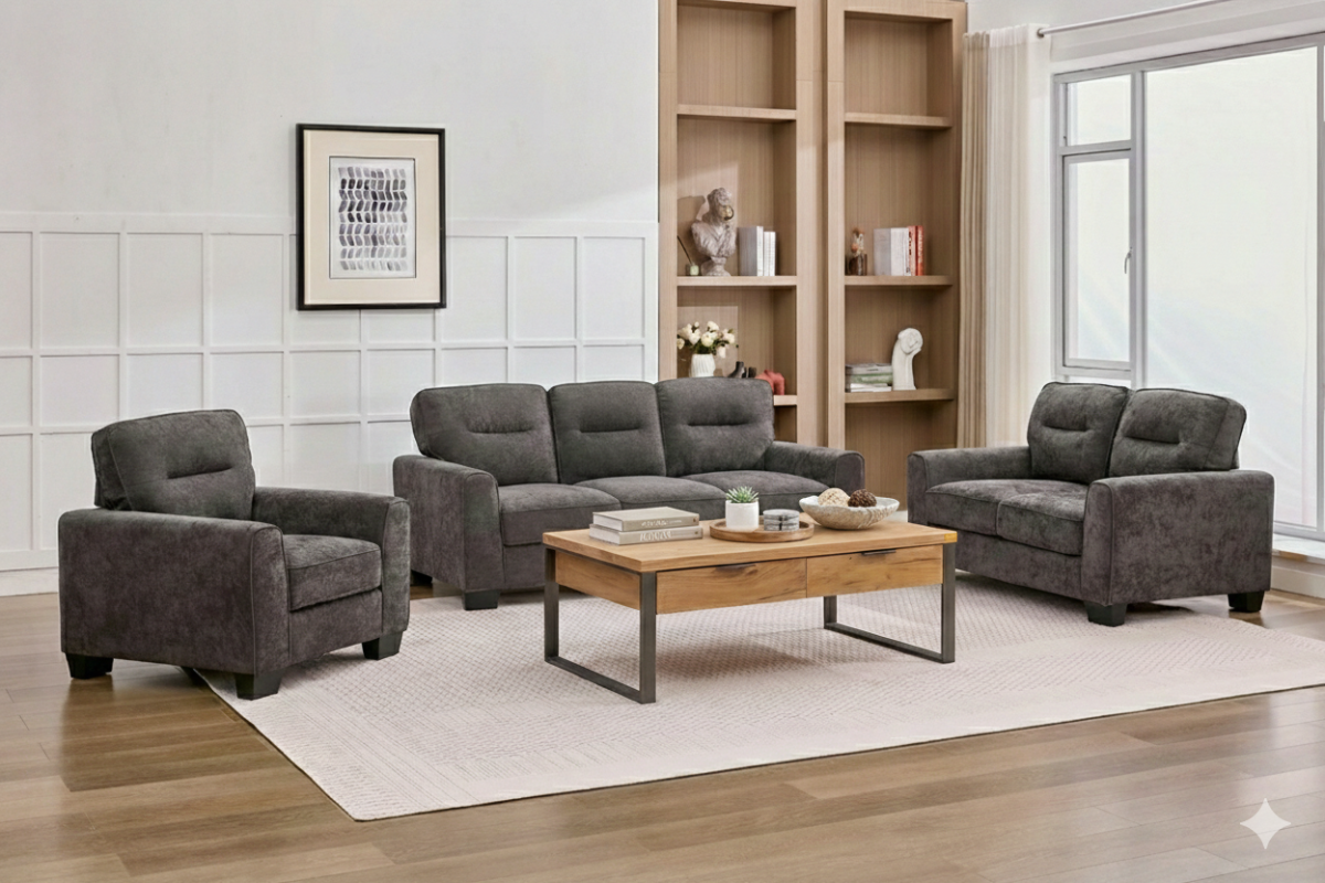 MARK 6 Seater Fabric Sofa (3+2+1)