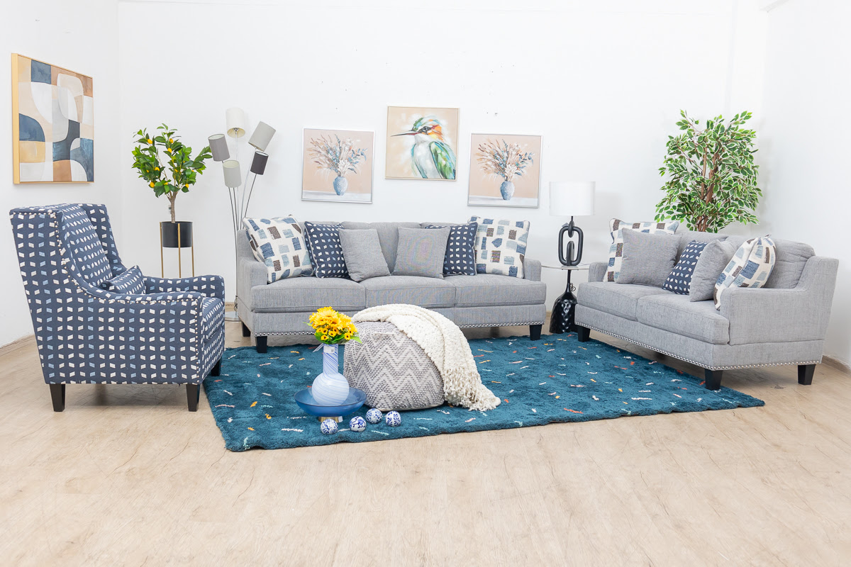 Jillian 7-Seater Fabric Sofa