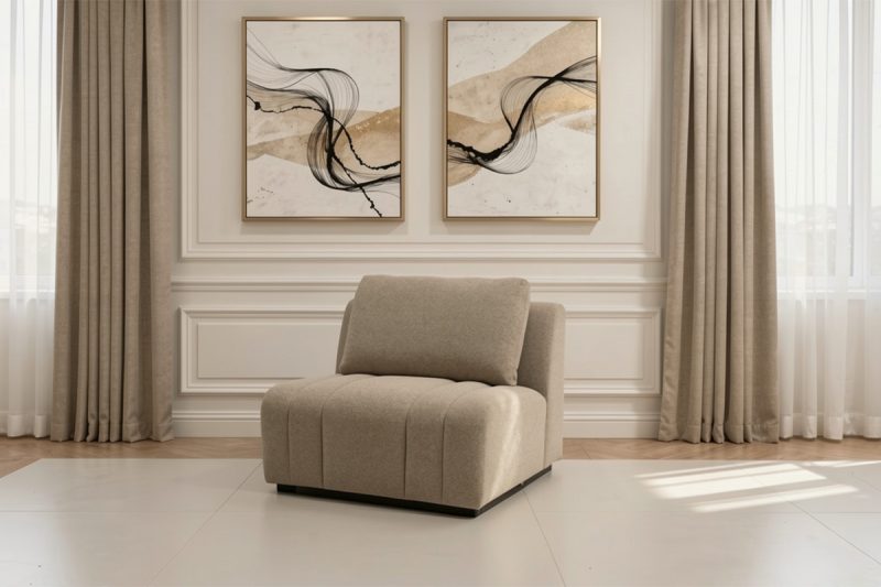 LINDEN Modular Sofa - 1.5 Seater Armless Chair