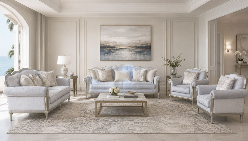 PALEMORE 7 Seater Fabric Sofa (3+2+1+1)