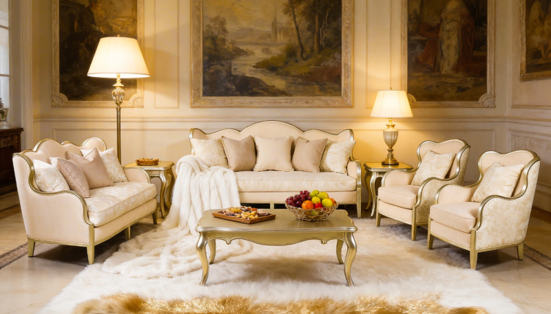 VALENSIA 7 Seater Fabric Sofa (3+2+1+1)