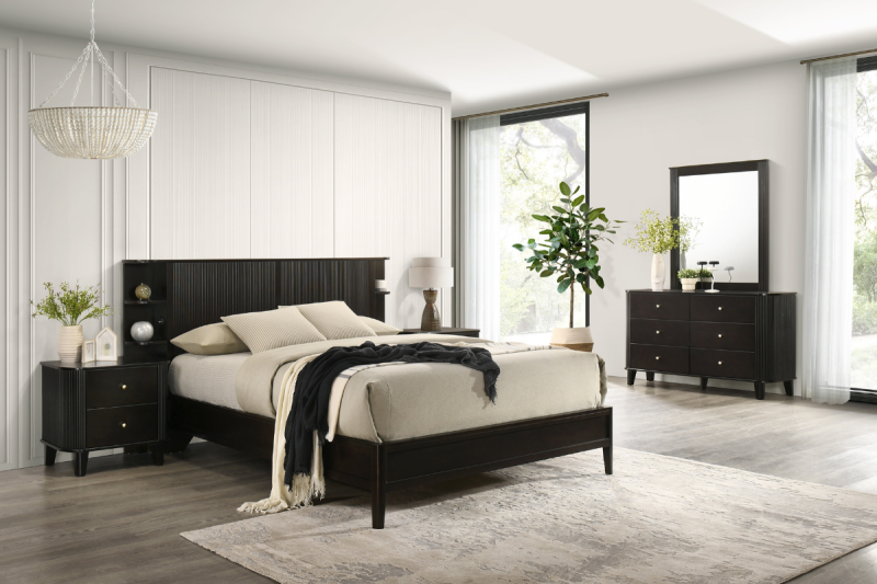 AMALFI Queen Bed + 2 Nightstands