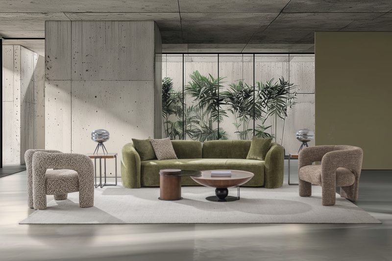 VERDURE 5 Seater Fabric Sofa