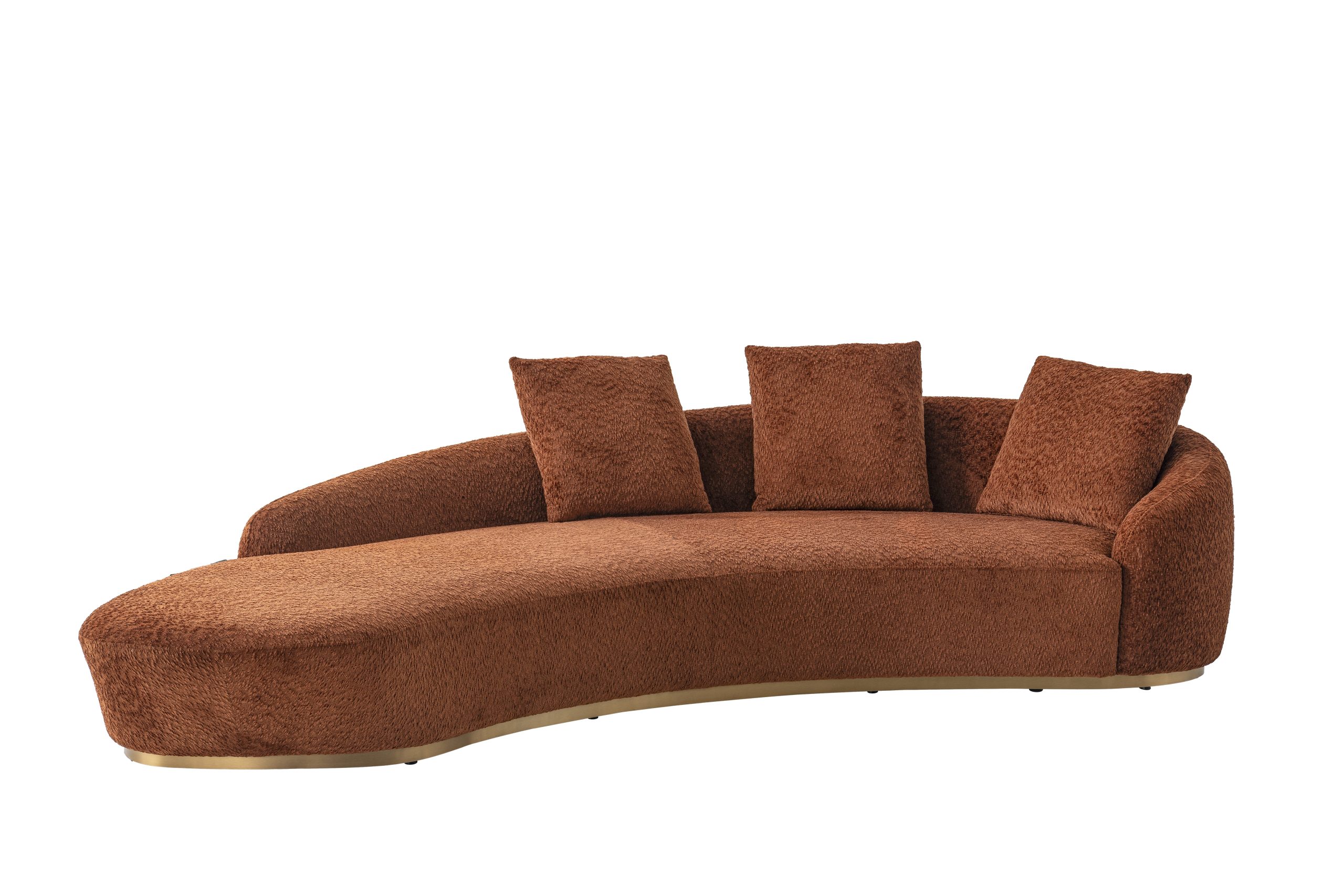 LA LUMIERE Corner Fabric Sofa + Ottoman 6 LA LUMIERE Corner Fabric Sofa + Ottoman - Image 6