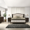 FREYA KING PACKAGE: King Bed + 2 Nightstands + Dresser Mirror + Chest of Drawers