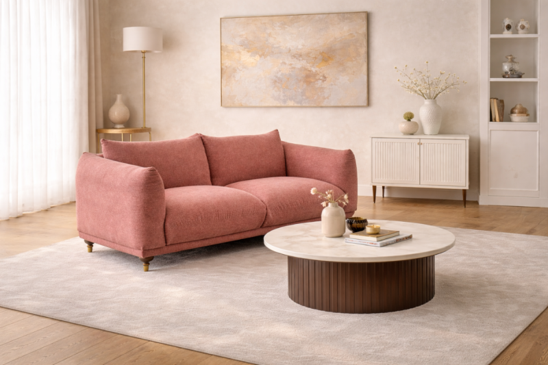 LIYASI 2 Seater Fabric Sofa