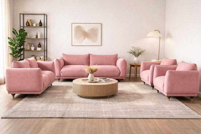 LIYASI 7 Seater Fabric Sofa (3+2+1+1)