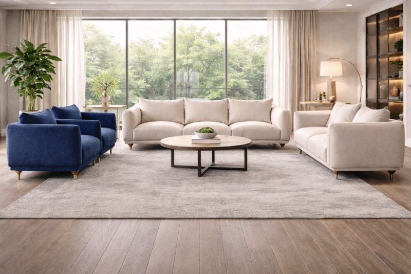 LIYASI 7 Seater Fabric Sofa (3+2+1+1)