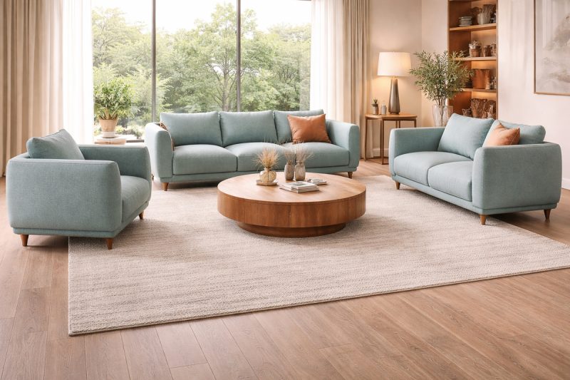 LIYASI 7 Seater Fabric Sofa (3+2+1+1)