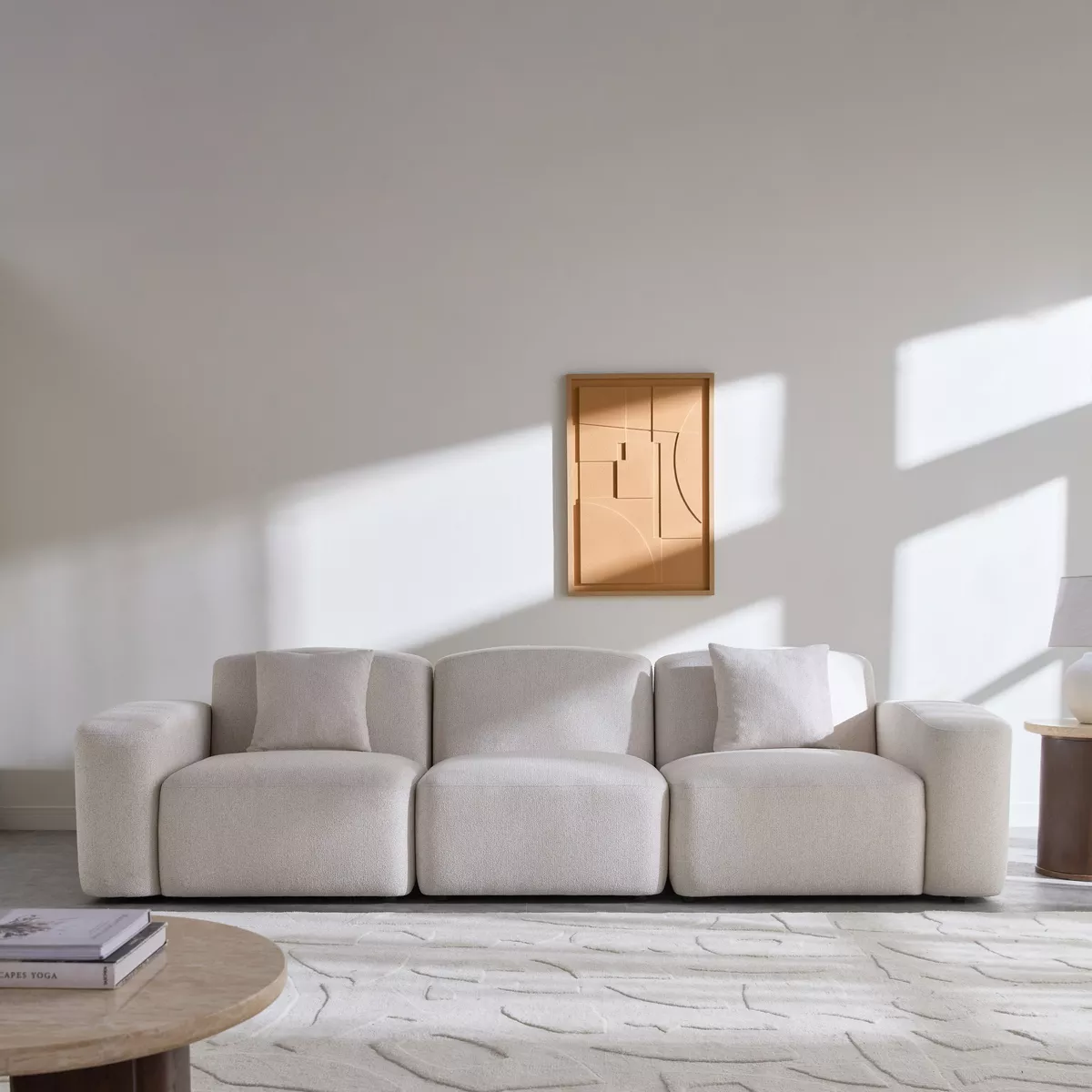 PEBBLE 9 Seater Fabric Sofa (4+3+1+1) 3 PEBBLE 9 Seater Fabric Sofa (4+3+1+1) - Image 3