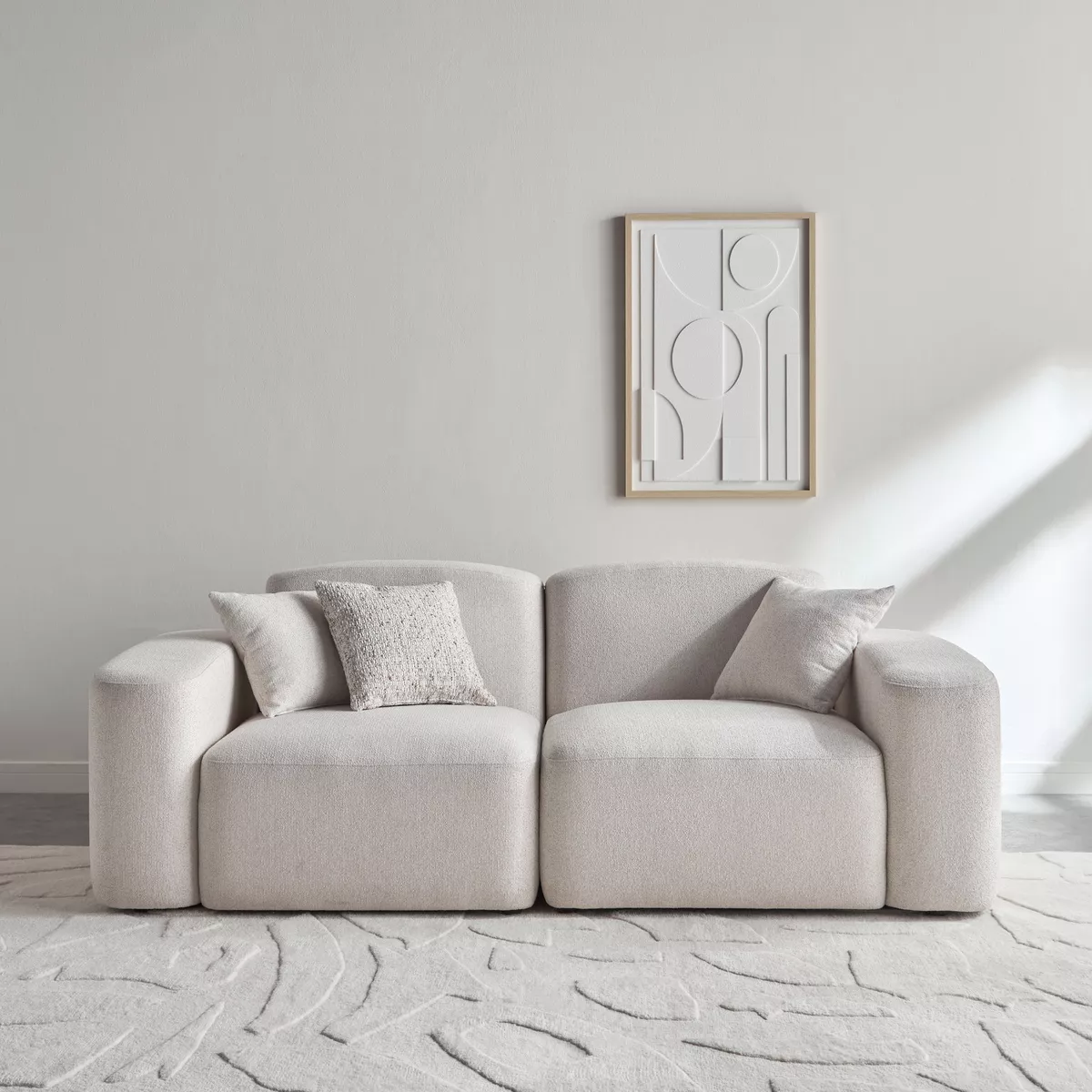 PEBBLE 9 Seater Fabric Sofa (4+3+1+1) 5 PEBBLE 9 Seater Fabric Sofa (4+3+1+1) - Image 5