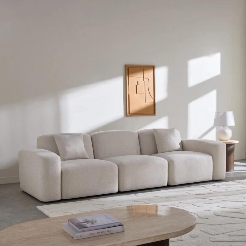 PEBBLE 9 Seater Fabric Sofa (4+3+1+1) 14 Pebble 8
