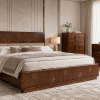 SOVANA HARDWOOD KING PACKAGE - King Bed + 2 Nightstands + Dresser Mirror + Chest of Drawers 15 sovana 2