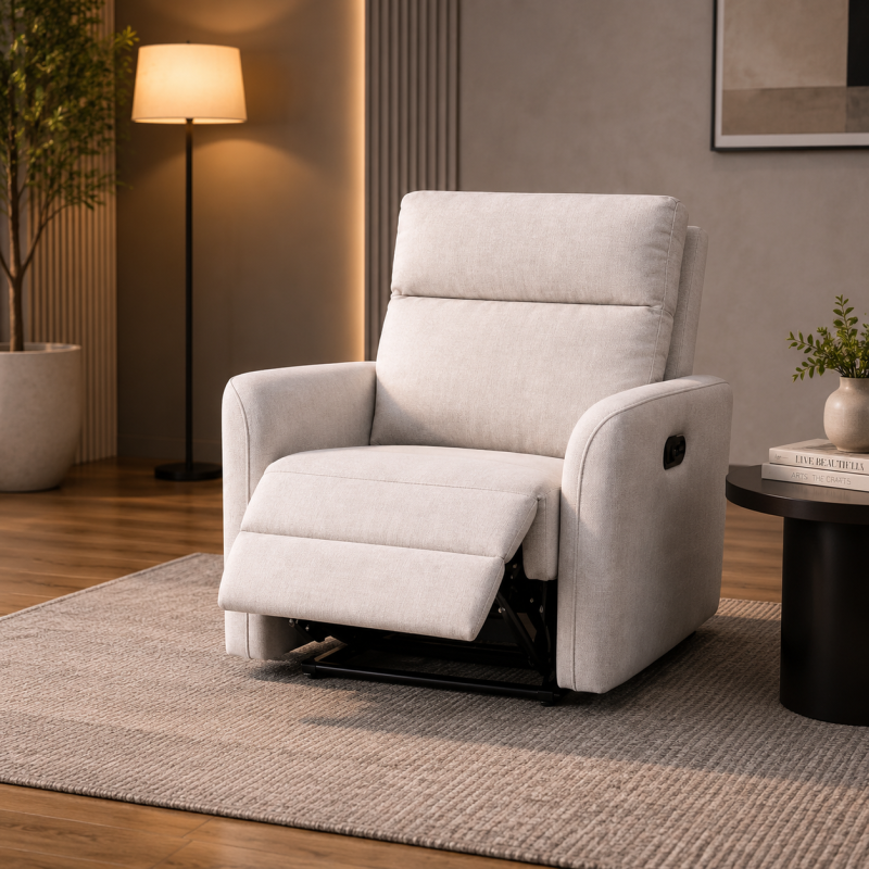 CLOUDY Single Fabric Recliner Sofa