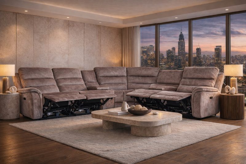 Bruno Corner Recliner Sofa 11