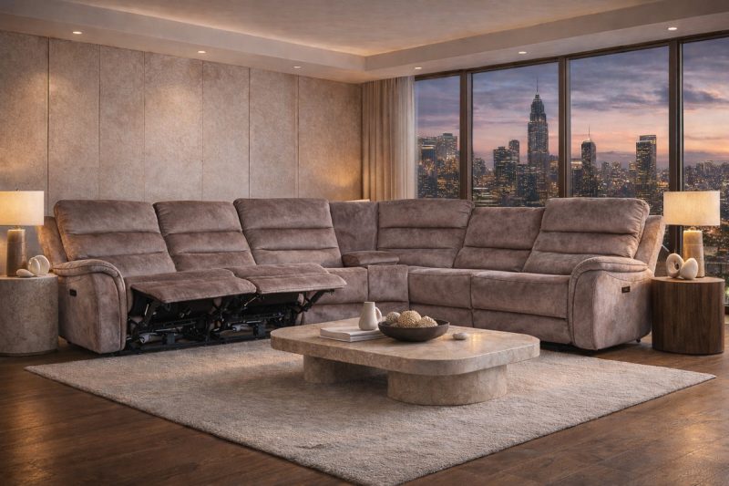 Bruno Corner Recliner Sofa 9