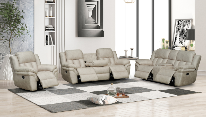 CINDER 7 Seater Fabric Recliner Sofa (3+2+1+1)