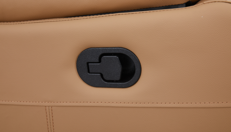 Comfy Single Recliner Leather Sofa Tan 6