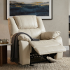 Comfy Single Recliner Leather Sofa Taupe