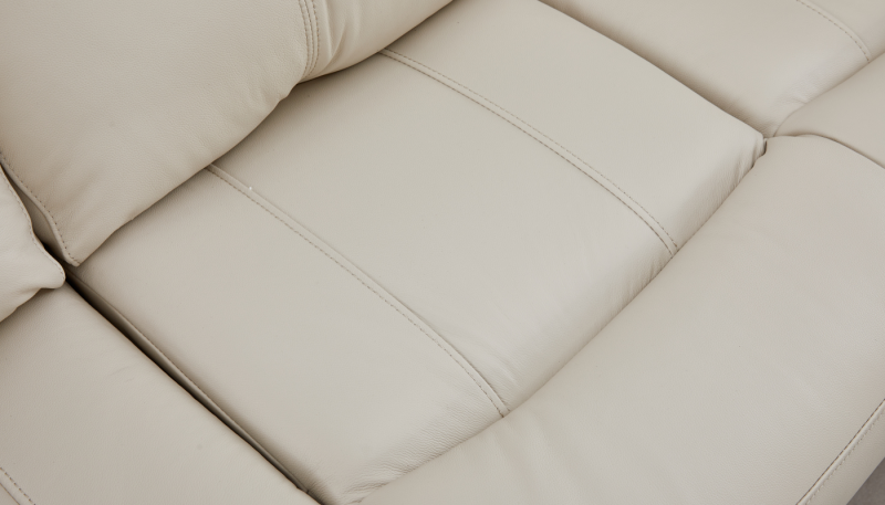 Comfy Single Recliner Leather Sofa Taupe 3