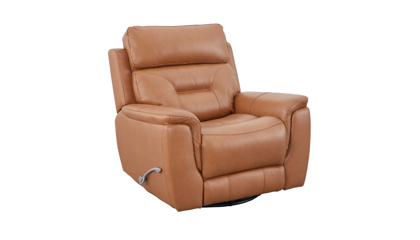 MAX Half Leather Single Glider Rocker Recliner Sofa - Image 3