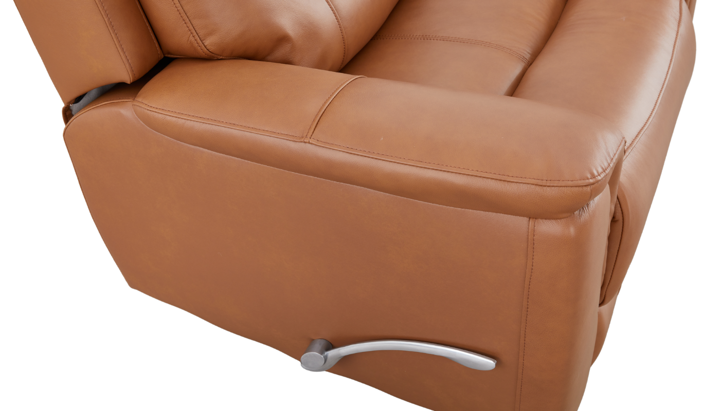 MAX Half Leather Single Glider Rocker Recliner Sofa - Image 6
