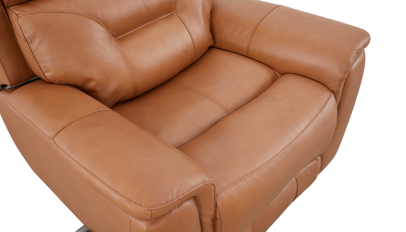 MAX Half Leather Single Glider Rocker Recliner Sofa - Image 5