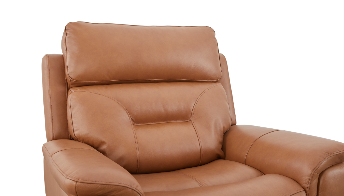 MAX Half Leather Single Glider Rocker Recliner Sofa - Image 4