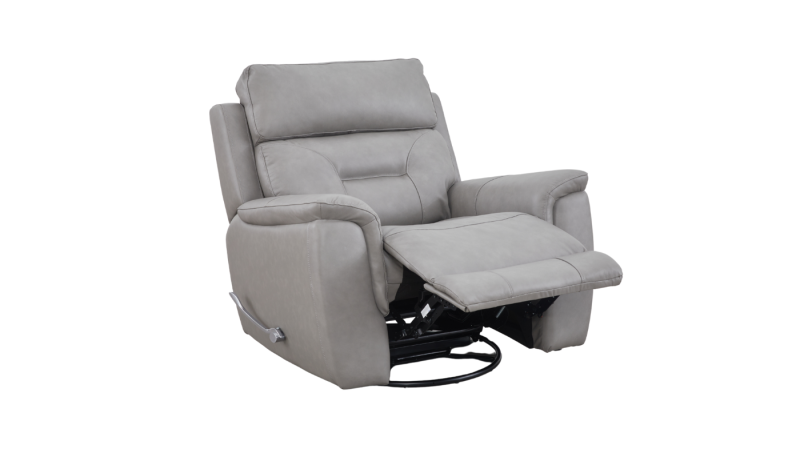 Max Single Recliner Leather Sofa Grey 2
