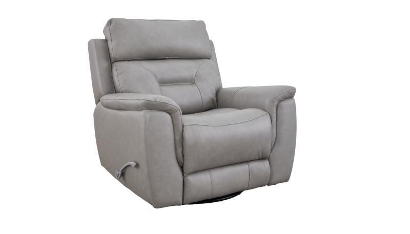 Max Single Recliner Leather Sofa Grey 3