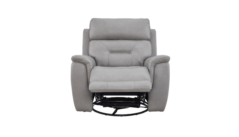Max Single Recliner Leather Sofa Grey 4