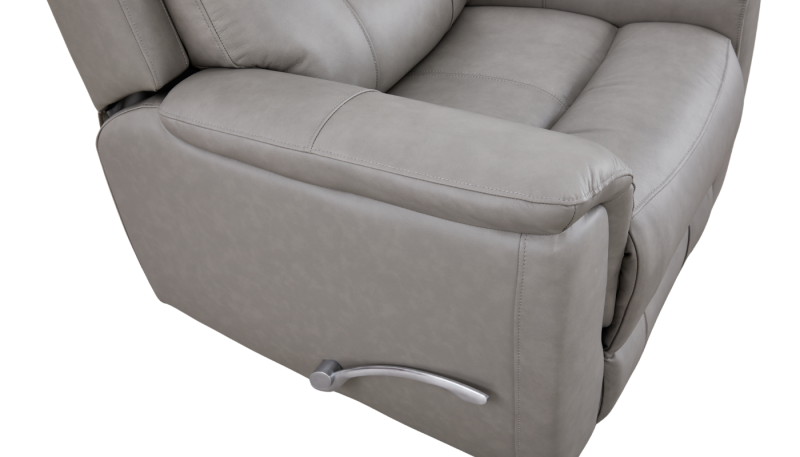 Max Single Recliner Leather Sofa Grey 7