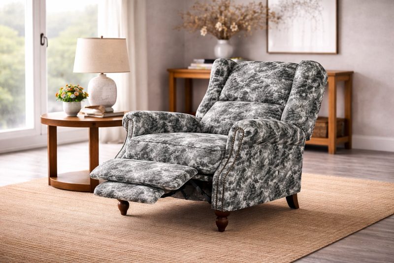 ROSALIA Push Back Recliner Accent Chair