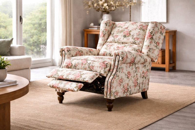 ROSALIA Push Back Recliner Accent Chair
