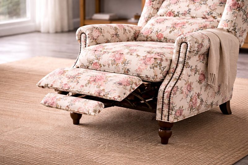 Rosalia floral push back chair 6