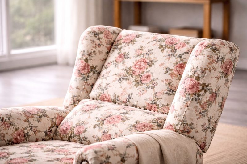 Rosalia floral push back chair 7