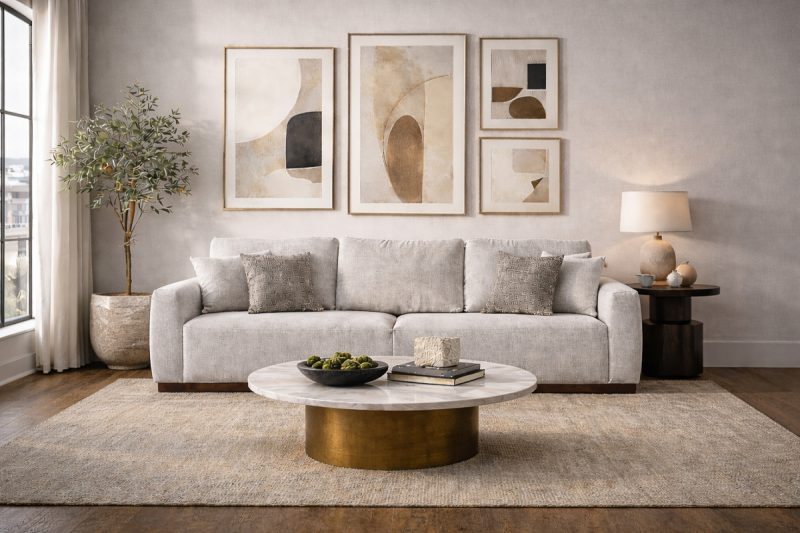 SANFORD 6 SEATER SOFA 10