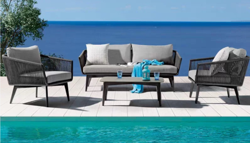 SHADOW 6 Seater Outdoor Sofa (3+2+1) + Coffee Table
