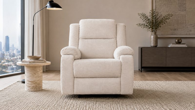 Sherry Single Recliner Beige 2